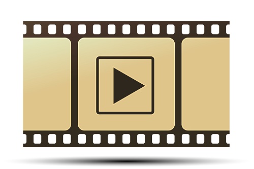 Video reel with play button